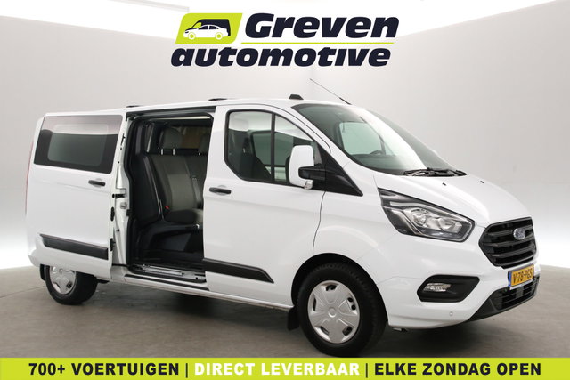 Ford Transit Custom - 2.0 TDCI L2H1 | Dubbele Cabine | 2800kg Trekgew. | Airco | Cruise | Trekhaak | Parkeersens.