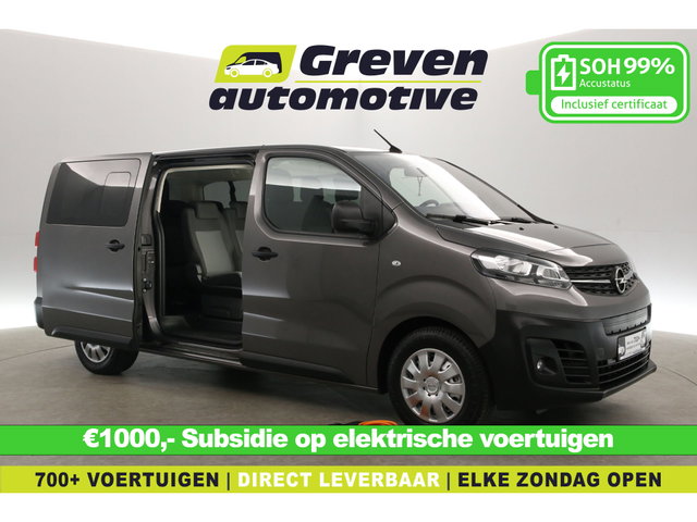 Opel Vivaro-e - 75 kWh L3H1 | DC | 9 Zits | Snelladen | SOH 99% | Airco | Cruise | Camera | Carplay