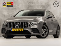 Mercedes-Benz A-Klasse - 200 AMG Sport 163Pk Automaat (GROOT NAVI, SFEERVERLICHTING, CAMERA, LEDER, STOELVERWARMING, SPORTSTOELEN, GETINT GLAS, LANE ASSIST, NIEUWE APK, NIEUWSTAAT)