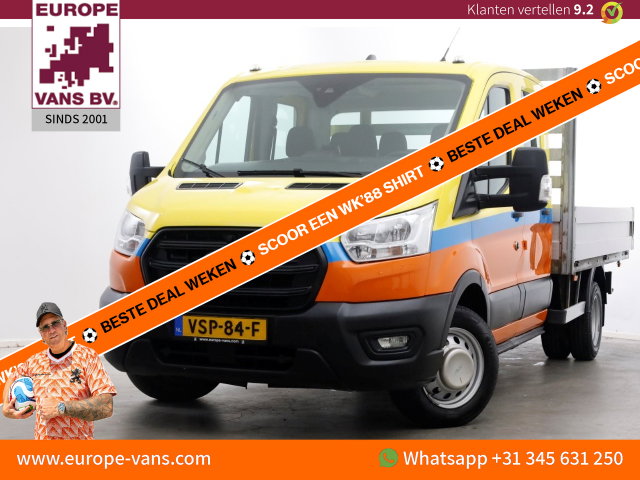 Ford Transit - 350 2.0 TDCI 130pk D.C. Trend Open Laadbak Trekhaak 3000kg 08-2022