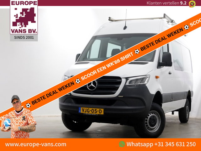 Mercedes-Benz Sprinter - 316 CDI 163pk L2H2 7G Automaat 4x4 ZG1 D.C. LED/360° Camera/Navi 06-2021
