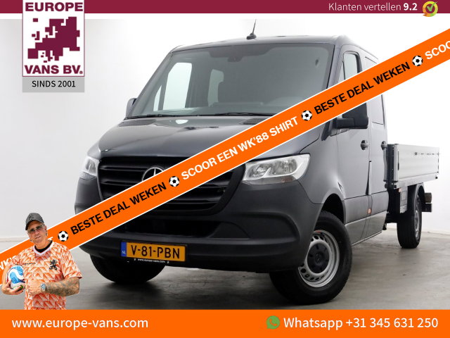 Mercedes-Benz Sprinter - 317 CDI 170pk 9G Automaat D.C. Open Laadbak Trekhaak 3500kg 02-2023