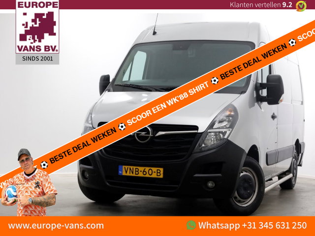 Opel Movano - 2.3 Turbo 180pk L1H2 Automaat Airco/Camera/Standkachel 03-2022