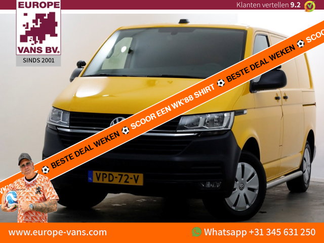 Volkswagen Transporter - T6.1 2.0 TDI 150pk L1H1 DSG-Automaat Airco/Navi/2x Schuifdeur 04-2022