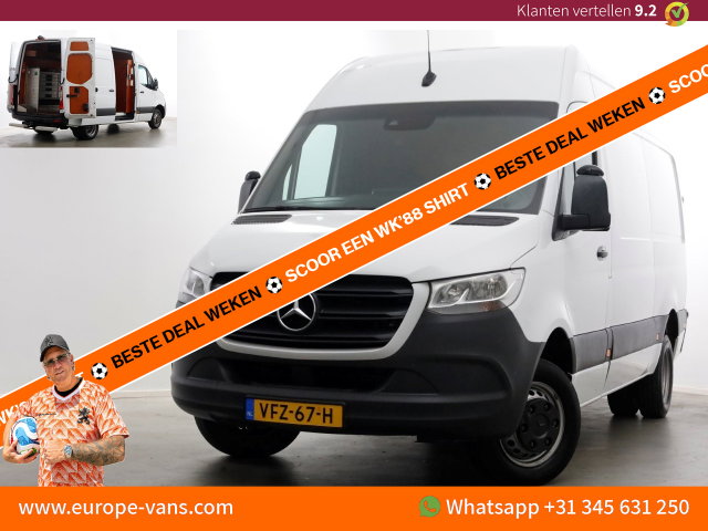 Mercedes-Benz Sprinter - 516 CDI 163pk 7G Automaat L2H2 Camera/Inrichting/230V/Trekhaak 3500kg 05-2020