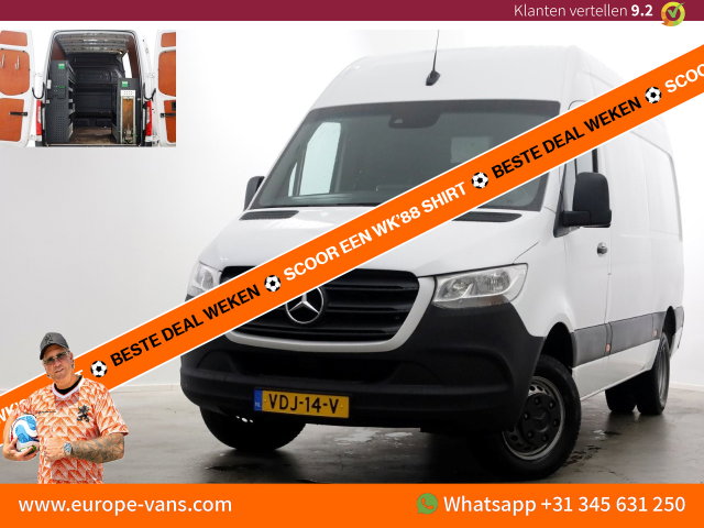 Mercedes-Benz Sprinter - 516 CDI 163pk E6 L2H2 Airco/Inrichting/230V Trekhaak 3500kg 11-2019