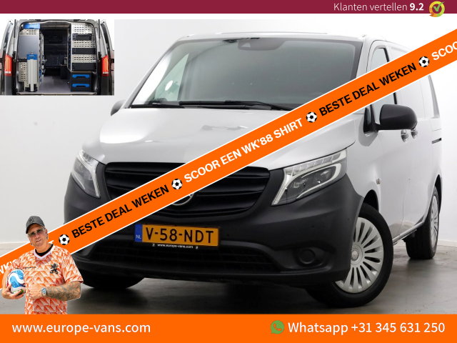 Mercedes-Benz Vito - 114 CDI 136pk Compact 9G Automaat 2x Schuifdeur/LED/Camera/Navi/Inrichting 05-2022