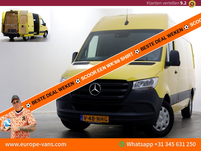 Mercedes-Benz Sprinter - 319 CDI 3.0 V6 190pk 7G Automaat L2H2 Airco/Navi/Camera 08-2021