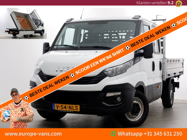Iveco Daily - 35S14 316pk E6 L2H1 D.C. 3-Zijdige Kipper Airco/Trekhaak 3500kg 02-2018