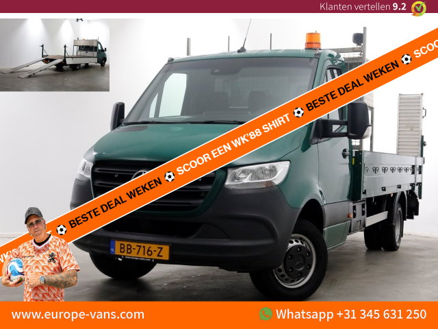 Mercedes-Benz Sprinter - 516 CDI 163pk E6 Open Laadbak/Oprijwagen 2760kg laadvermogen 10-2020