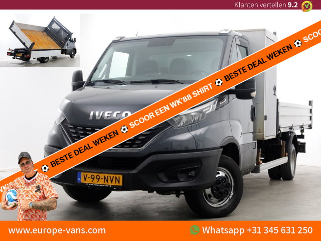 Iveco Daily - 35C18 3.0 180pk HiMatic Automaat 3-Zijdige Kipper Trekhaak 3500kg 10-2021