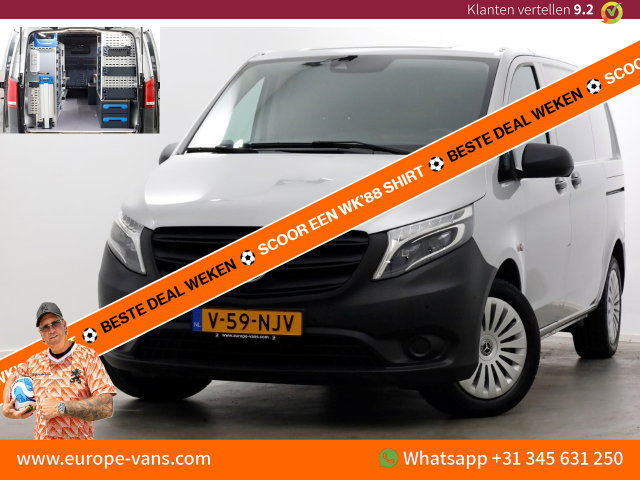 Mercedes-Benz Vito - CDI 136pk Compact 9G Automaat 2x Schuifdeur/LED/Camera/Inrichting 07-2022