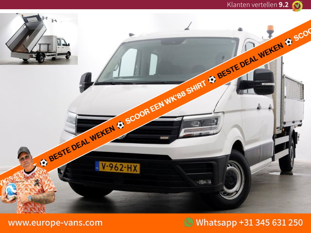 Volkswagen Crafter - 35 2.0 TDI 140pk E6 D.C. Highline Kipper met hoge boorden 09-2017