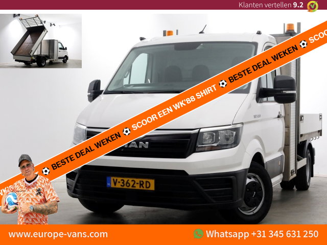 MAN TGE - 5.180 2.0 177pk E6 L2H1 Kipper Dubbel Lucht Trekhaak 3500kg 06-2018