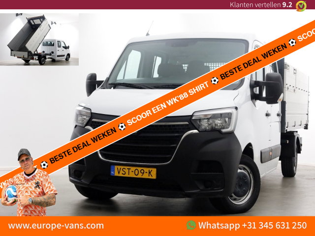 Renault Master - T35 2.3 dCi 145pk L3 D.C. Kipper met hoge boorden 11-2022