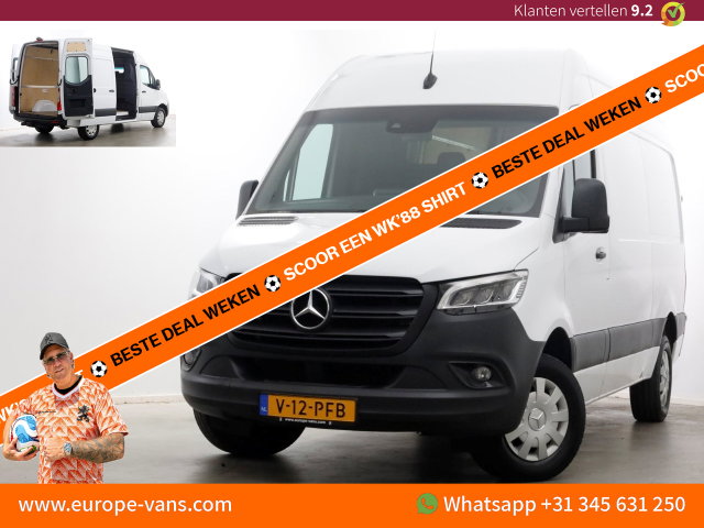 Mercedes-Benz Sprinter - 319 CDI 3.0 V6 190pk L2H2 7G Automaat LED/Airco/Trekhaak 3500kg 10-2021