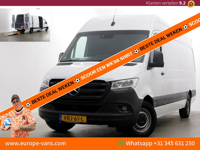 Mercedes-Benz Sprinter - 314 CDI 143pk E6 7G Automaat L3H2 Maxi EasyAcces Laadklep 500kg 09-2018