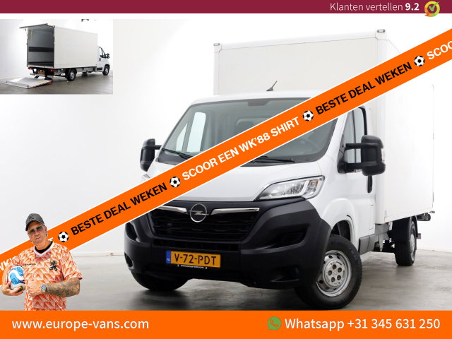 Opel Movano - 2.2D 140pk Bakwagen met laadklep 1.060kg laadvermogen 08-2023