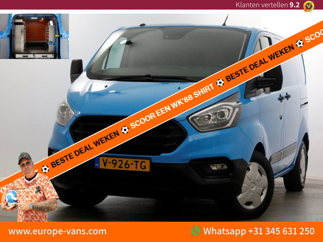 Ford Transit Custom - 340 2.0 TDCI 130pk E6 L1H1 Trend Airco/Inrichting/2x Schuifdeur 11-2018