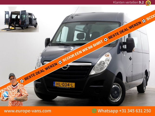 Opel Movano - Combi 2.3 CDTI 145pk Euro6 L2H2 Rolstoelbus Incl BTW/BPM 11-2015