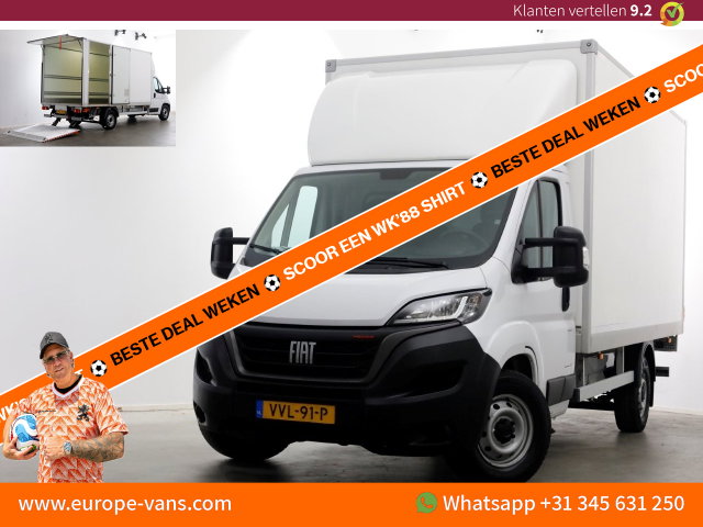 Fiat Ducato - 35H 2.2 MultiJet 160pk Automaat Bakwagen met laadklep en zijdeur 05-2023