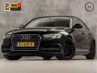 Audi A6 - 1.8 TFSI S-Line Sport 191Pk Automaat (2X S-LINE, LOGISCH NAP, NAVIGATIE, GETINT GLAS, CLIMATE, LEDER, XENON, SPORTSTOELEN, PARKEERSENSOREN, CRUISE, NIEUWE APK, NIEUWSTAAT)