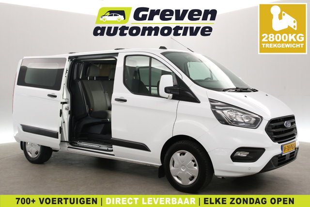 Ford Transit Custom - 2.0 TDCI L2H1 | Dubbele Cabine | 2800kg Trekgew. | Airco | Cruise | Trekhaak | Parkeersens.
