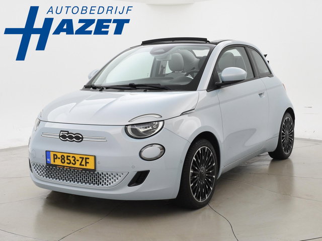 Fiat 500C - 42 kWh Aut. *SOH 97%* *CELESTIAL BLUE* + STOELVERW. | CAMERA | 17 INCH | APPLE CARPLAY