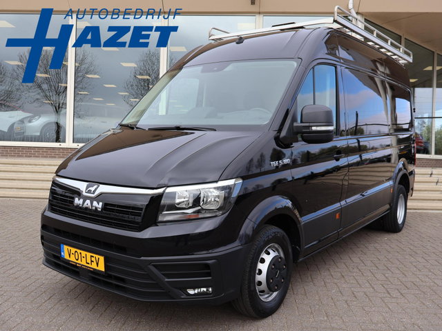 MAN TGE - 50 5.180 2.0 180 PK AUT. DUBBEL LUCHT + 3500 KG TH + 230V | WERKPLAATSINRICHTING | CAMERA | NAVIGATIE