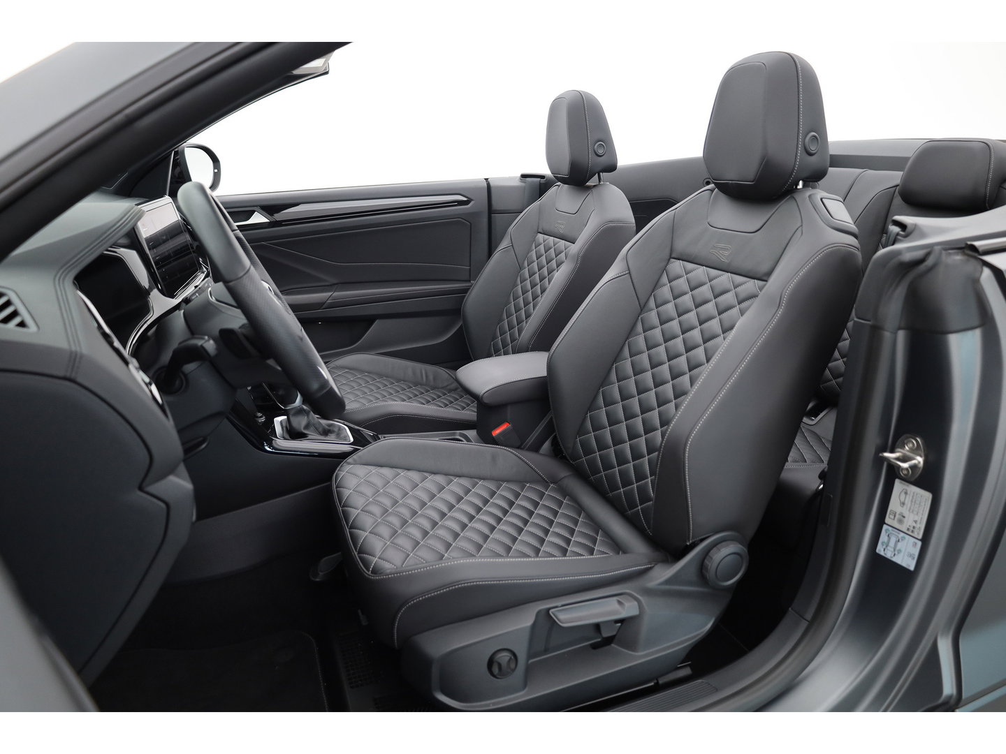 Volkswagen T-Roc Cabrio 1.5 TSI R-Line Edition Grey | Nmr. 219/999 | MAT Grijs | Leder | Stoel- Stuurverw. | Beats | Adapt. Cruise | Camera | Keyless | 19'' x