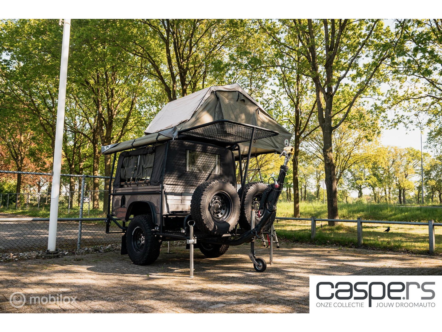 Land Rover Defender Camper Aanhangwagen- vakantie