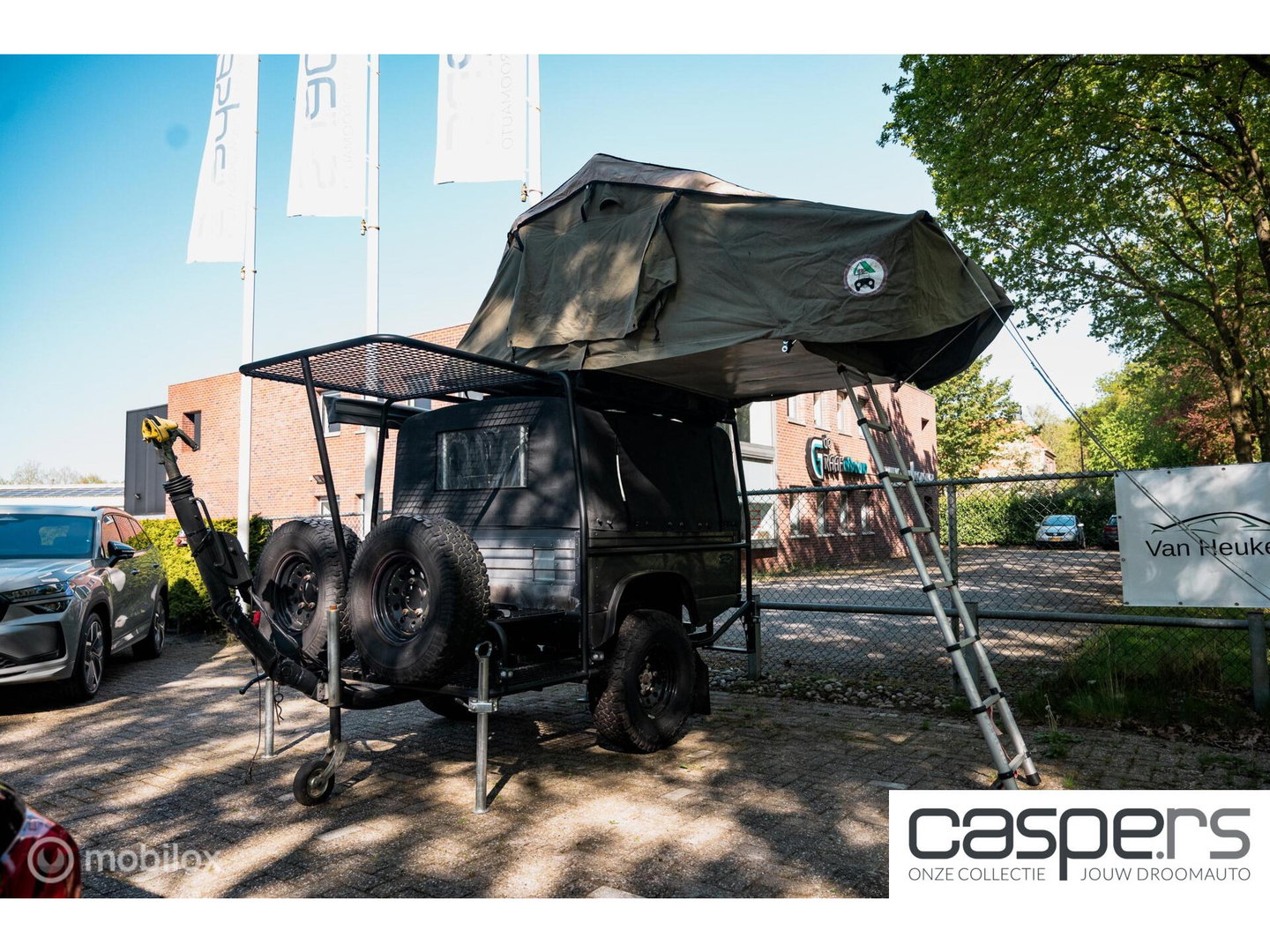 Land Rover Defender Camper Aanhangwagen- vakantie