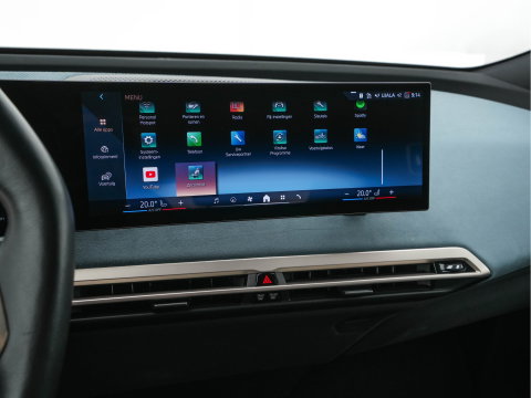 BMW iX xDrive40 Business Edition Plus 77 kWh [ 3-Fase ] {SOH-100%} (INCL-BTW) *PANO | HEAD-UP | TOPVIEW | MASSAGE | LASER-LIGHT | MEMORY-PACK | BOWERS&WILKINS | BLINDSPOT | WIDESCREEN-COCKPIT | HEATED-COMFORTSEATS | DAB | AMBIENTLIGHT | NAVI-FULLMAP | 20''AL