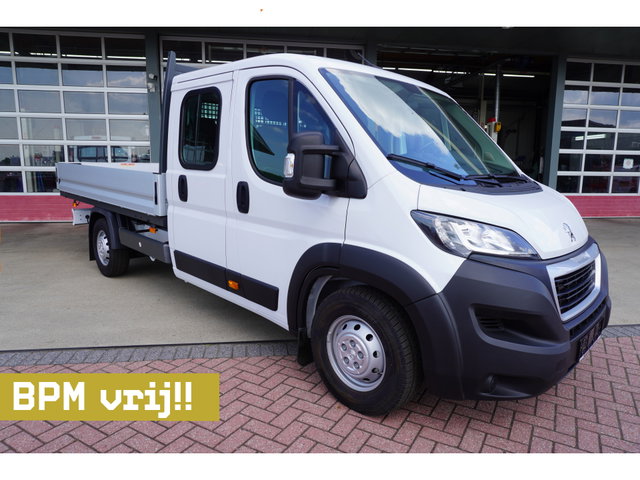 Peugeot Boxer - 2.2 BlueHDi 165PK L4 Pick-up dubbelcabine Airco | Cruise | Apple CP-Android  Auto 7 Persoons
