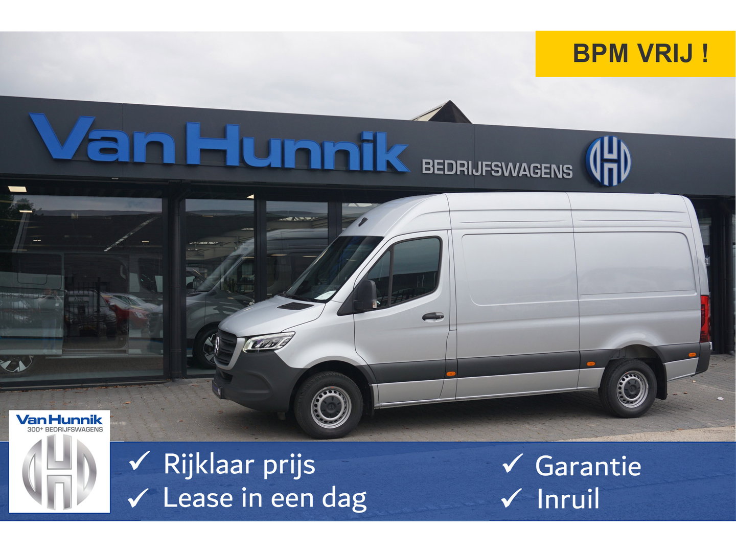 Mercedes-Benz Sprinter 317CDI Pro L2H2 BPM VRIJ!! 10.25" Mbux Cam, Gev. Stoel, 3.5T Trekgewicht, LED!! NR. A