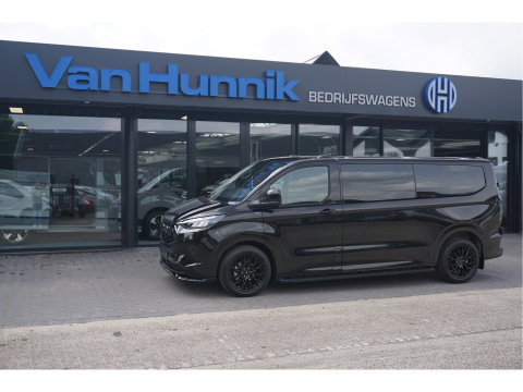 Ford Transit Custom 320L 2.5 PHEV 233PK Dubbel Cabine JWR BLACK PRIJS INCL. BPM !! 13" Navi, Adap. Cruise, Camera, 19" LM, Trekhaak!! NR. HYBDCB