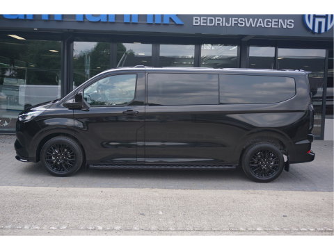Ford Transit Custom 320L 2.5 PHEV 233PK Dubbel Cabine JWR BLACK PRIJS INCL. BPM !! 13" Navi, Adap. Cruise, Camera, 19" LM, Trekhaak!! NR. HYBDCB