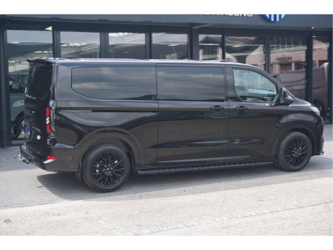 Ford Transit Custom 320L 2.5 PHEV 233PK Dubbel Cabine JWR BLACK PRIJS INCL. BPM !! 13" Navi, Adap. Cruise, Camera, 19" LM, Trekhaak!! NR. HYBDCB