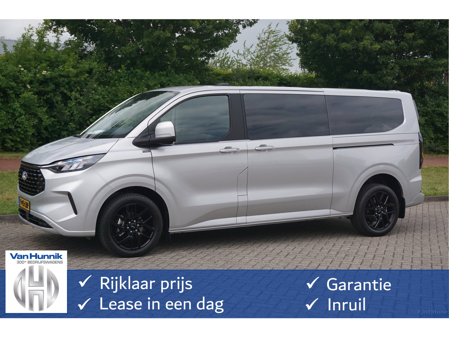 Ford Transit Custom Tourneo 340L 2.5 PHEV 233PK Titanium X PRIJS INCL. BPM Leder, 19" LM, B&O, Pano, Elec. Schuifdeur, Trekhaak!! NR. TR8
