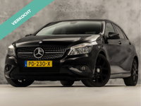 Mercedes-Benz A-Klasse - 180 Sport (NAVIGATIE, BLACK PACK, LEDER, GETINT GLAS, ZWART HEMEL, SPORTSTOELEN, PARKEERSENSOREN, CRUISE, NIEUWE APK, NIEUWSTAAT)
