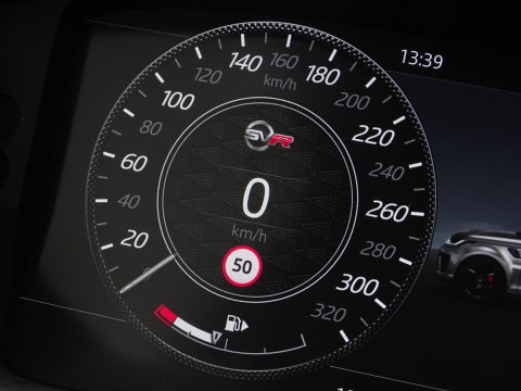 Land Rover Range Rover Sport 5.0 V8 576PK SC SVR SVO / Quicksilver RVS / Alcantara / carbon