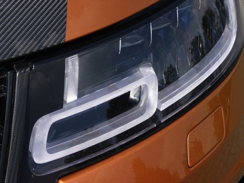 Land Rover Range Rover Sport 5.0 V8 576PK SC SVR SVO / Quicksilver RVS / Alcantara / carbon