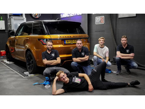 Land Rover Range Rover Sport 5.0 V8 576PK SC SVR SVO / Quicksilver RVS / Alcantara / carbon