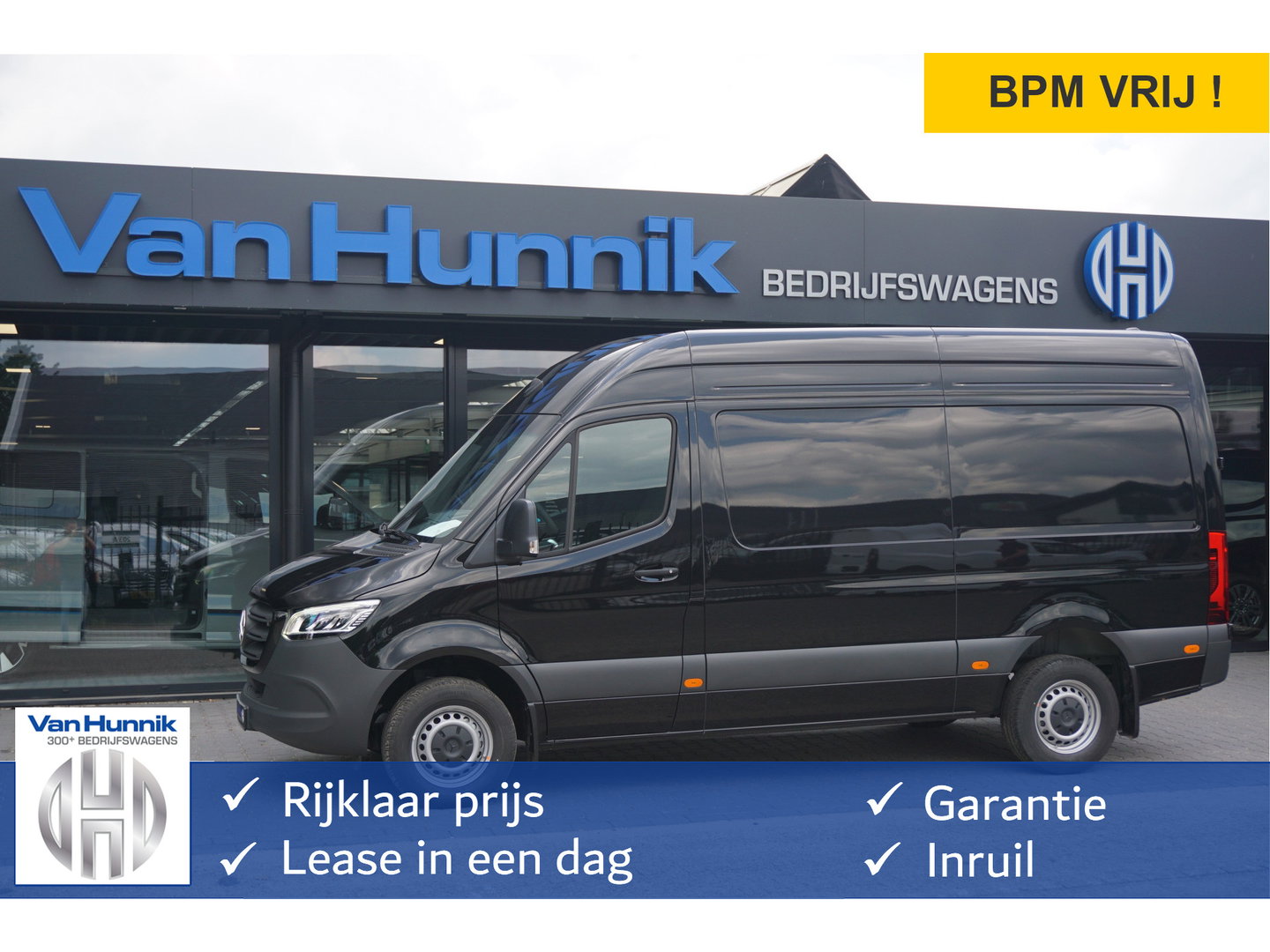 Mercedes-Benz Sprinter 317CDI Pro L2H2 BPM VRIJ!! 10.25" Mbux Cam, Gev. Stoel, 3.5T Trekgewicht, LED!! NR. A720*