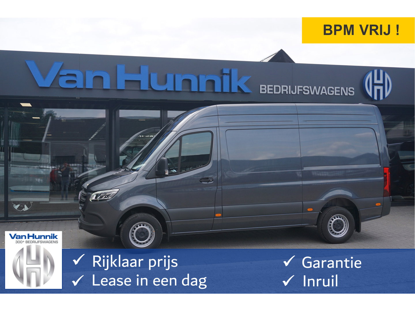 Mercedes-Benz Sprinter 317CDI Pro L2H2 BPM VRIJ!! 10.25" Mbux Cam, Gev. Stoel, 3.5T Trekgewicht, LED!! NR. A186*