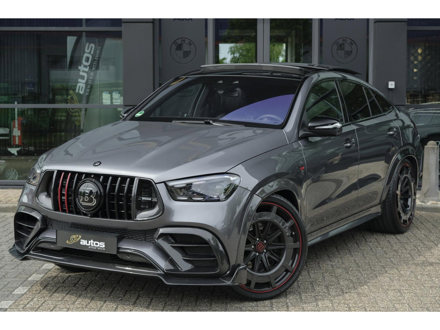 Mercedes-Benz GLE Coupé GLE450d AMG 390pk Brabus Rocket 900 Panoramadak *BTW* Trekhaak Night pakket Widescreen Luchtvering 1e eigenaar! 24" LMV