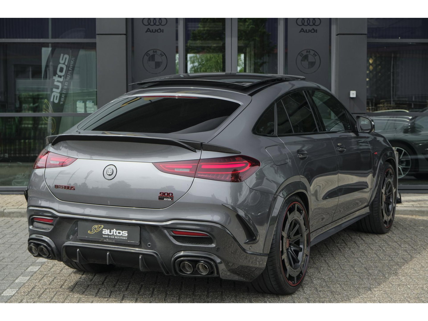 Mercedes-Benz GLE Coupé GLE450d AMG 390pk Brabus Rocket 900 Panoramadak *BTW* Trekhaak Night pakket Widescreen Luchtvering 1e eigenaar! 24" LMV
