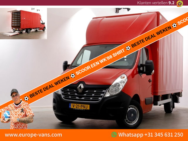 Renault Master - T35 2.3 dCi 130pk E6 Bakwagen met laadklep L437cm 09-2017