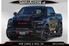 Dodge Ram Pick-Up - HULK 5.7 V8 402PK | LIMITED EDITION | HUD | LUCHTVERING | BLACK ON BLACK | STRIPING | WIDE BODY | BREDE WIELEN | BOM VOL CREW CAB DUBBELE CAINE 5 PERSOONS UITVOERING | TOP STAAT |