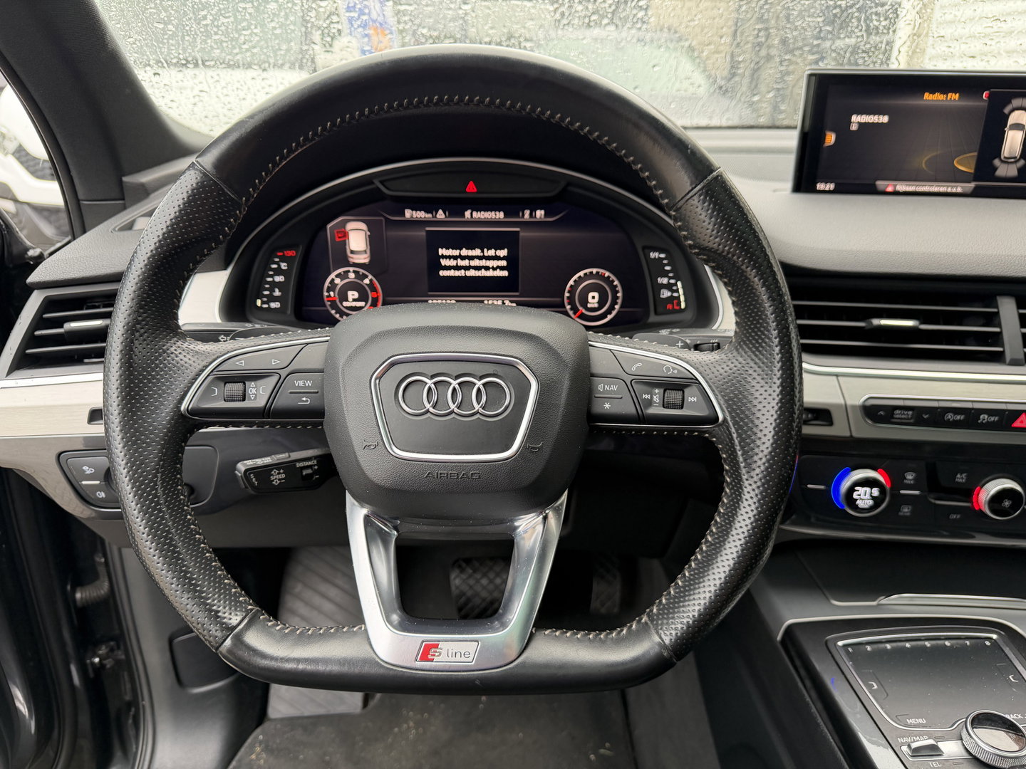 Audi Q7 3.0 TDI V6 272pk automaat quattro / 2 persoons / grijs kenteken / S-Line / euro 6 / vaste prijs rijklaar € 25.950 ex btw / cruise en climate control / leer alcantara